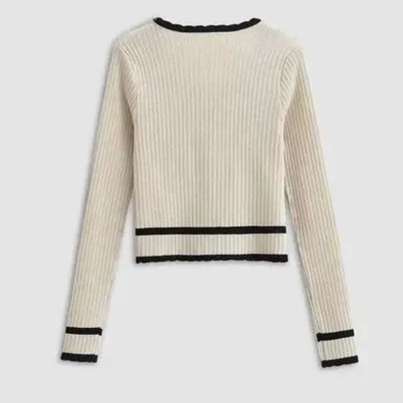 Retro Contrast Cardigan - Picture 2 of 5